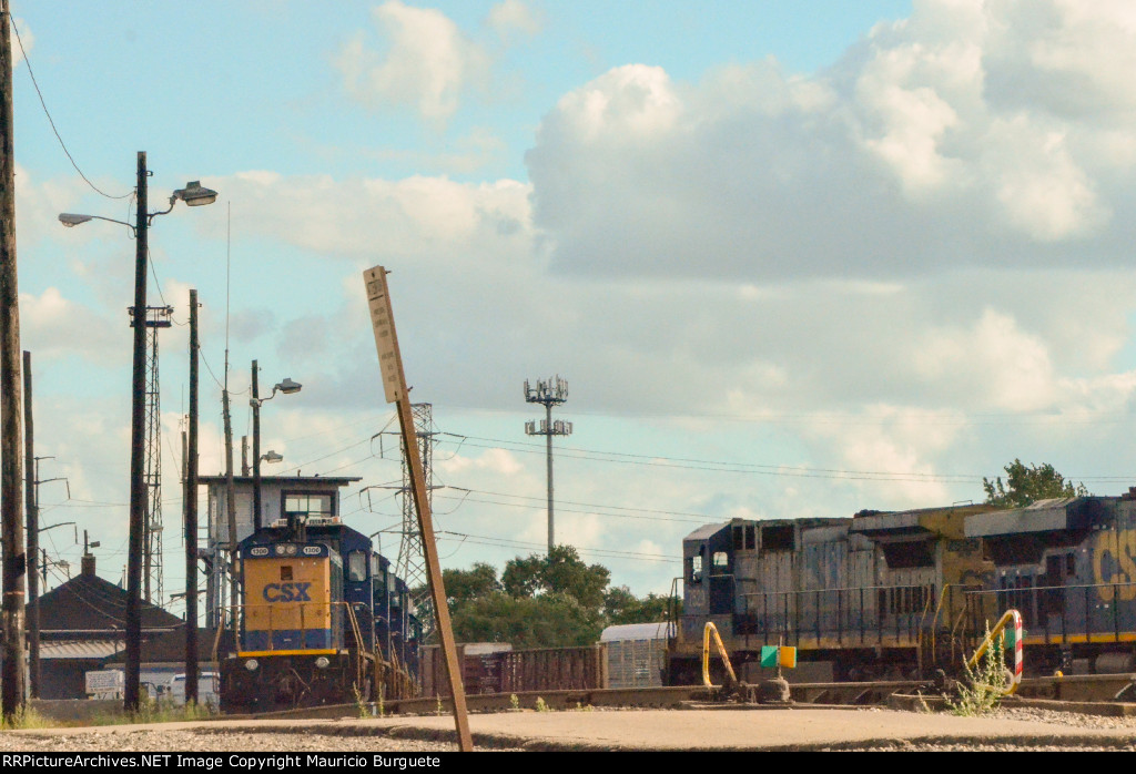 CSX Locomotives in the Yard